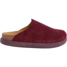 Scholl Clogs Scholl Ivy Suede Clogs - Aubergine