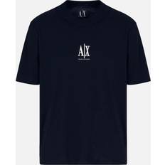 Armani Exchange Overdele Armani Exchange Kortærmet Logo Print T-Shirt - Navy