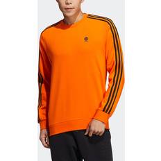 Adidas Orange Jumpers adidas Men's Neo Ce 3s Swit Casual Sports Round Neck Pullover - Orange