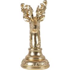 Gold Stag Head Christmas Tree Ornament
