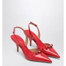 Women Mini Bow Slingback - Red