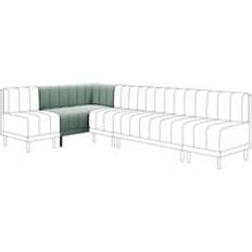 Dunelm Amali Corner Dining Vintage Velvet Green Settee Bench