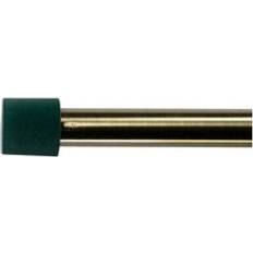Green Curtain Accessories Dunelm Luxe Velour Extendable Metal Eyelet Curtain Pole - Bottle Green