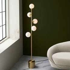 Vogue Vogue Willis 5 Light Gold Floor Lamp