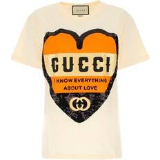Gucci Love Print Oversize T-Shirt Sunkissed - Cream
