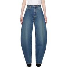 Alaïa Mid-Rise Wide-Leg Barrel Jeans - Bleu Vintage