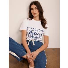 Velvet T-shirts Mint Velvet Dolce Vita T-Shirt - White