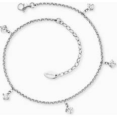 Engelsrufer Fotlänkar Engelsrufer Silver Multi Cubic Zirconia Anklet - ERFS-SHINY-ZI