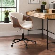 Dunelm Office Chairs Dunelm Modena Walnut Effect White Boucle Office Chair