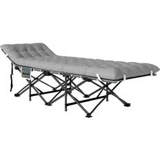 Campingbäddar OutSunny Faltbar Campingbett mit Matratze Kopfkissen 190 x 65 x 37 cm