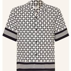 Men - XS Shirts Sandro Chemise Fluide À Imprimé Square Cross - Noir