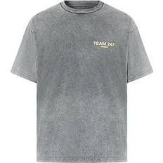 Represent Tops Represent Oversized Logo T-Shirt - Pewter/Lemon