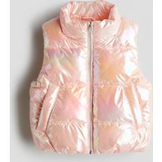 Orange Vests H&M Iridescent Puffer Gilet - Orange