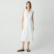Theory Clothing Theory Sleeveless A-Line Wrap Dress - White