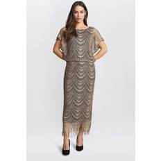 Gina Bacconi Metallic Glitter Dress - Black