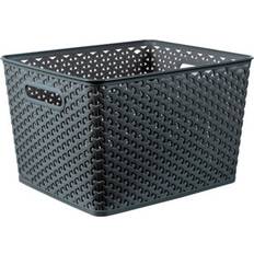 Curver Large 18L Rectangular Storage Anthracite Basket