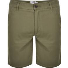 FARAH Hawk Twill Shorts - Olive Green
