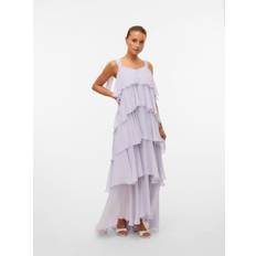 Vero Moda Vmfelicia Lang Kjole - Purpur