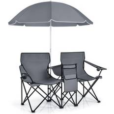 Double Folding Camping Chair 177 cm