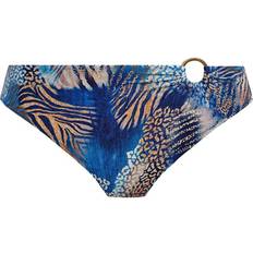 Bronze - Women Swimwear Fantasie Seraya Sands Mid Rise Bikini Brief - Blue