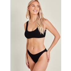 Black Bikini Bottoms Accessorize Seersucker Bikini Bottom - Black