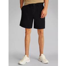 Calvin Klein Men Trousers & Shorts Calvin Klein Cotton Linen Blend Shorts - Black