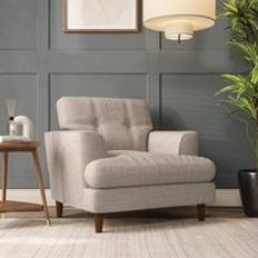 Furniture Dunelm Chunky Tonal Weave Natural Armchair