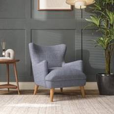 Furniture Dunelm Marlow Chunky Tonal Weave Navy Armchair