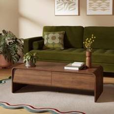 Elements Bent Dark Wood Coffee Table