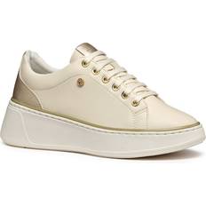 Geox Shoes Geox Sunnetty Leather Blend Lace Up Trainers