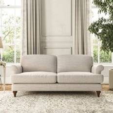 Furniture Dunelm Evie Chunky Tonal Weave Natural Sofa 3 Seater