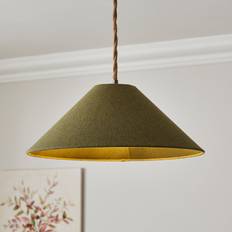 Churchgate Ashby Conical Extreme Empire Lamp - Olive Shade