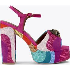Fabric Heeled Sandals Kurt Geiger Kensington Platform Heeled Sandals - Multi