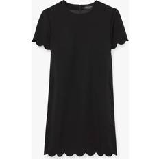 Kate Spade Scalloped Mini Shift Dress - Black