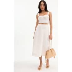 Fellini Jacquard Skirt Dove - 8