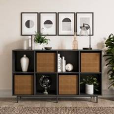 Dunelm Cabinets Dunelm Fulton Open Black Sideboard