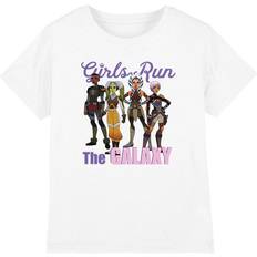 Ahsoka Childrens Kids Galaxy Girls Ketsu Sabine Hera T-Shirt - White