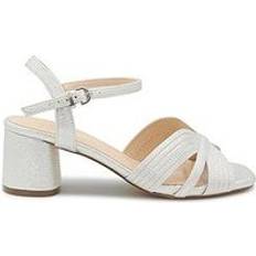 Paradox London Noemi Wide Fit Heeled Sandal - Silver