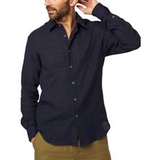 Resort Cotton Textured Weave Shirt - Navy