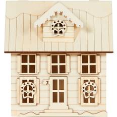 Wood Decorations Wooden Christmas House Wood Decoration