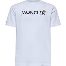 Moncler Herre T-shirts Moncler Lettering Logo T-Shirt - White