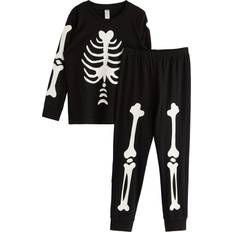 Svarta Pyjamasar Barnkläder Lindex Pyjamasset Med Självlysande Tryck