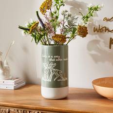 Disney Bambi Reactive Glaze Green Vase