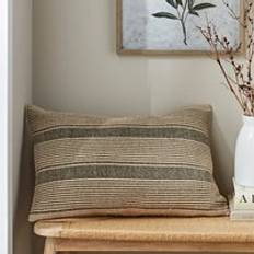 The Edited Life Woven Stripe Cotton - Cushion Cover Natural