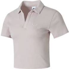 Nike Essential Polo Crop Top - Pink