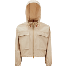 Moncler Dame Frakker Moncler Sauvan Short Parka - Beige