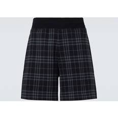 Burberry Men Shorts Burberry Checked Shorts - Blue