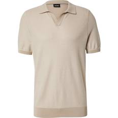 Herre - Kort ærme Sweatere BOSS Black Jianluca Cotton Lyocell Knitted Polo - White