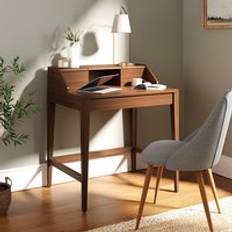 Dunelm Knowle Compact Pull Out Oak Writing Desk