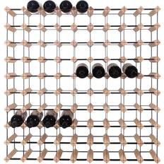 mensolas 90 Bottles Pine Wine Rack